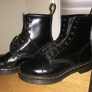 Patent leather doc martens